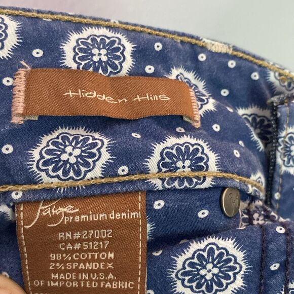 Paige Hidden Hills Dark Wash Stretch Bootcut Jeans Size 27 - Picture 10 of 10